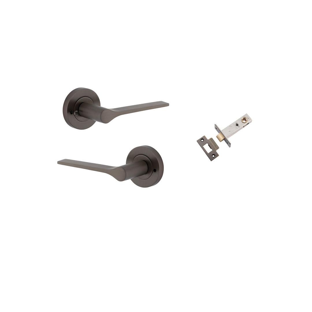 Como Lever on Rose Signature Brass Inbuilt Privacy Kit