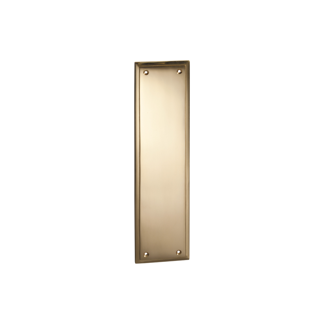 Milton Push Plate Polished Brass