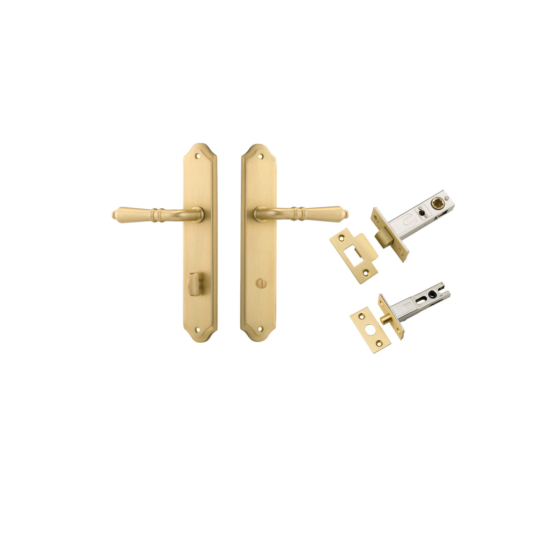 Sarlat Lever Shouldered Brushed Gold PVD Privacy Kit
