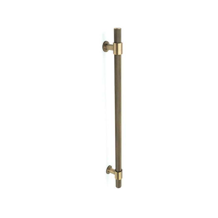 Belgravia Knurled Door Pull with Back-to-Back Fixing 416mm Dark Brushed Brass