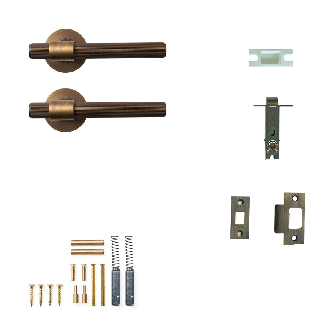 Belgravia Lined Lever Passage Set Bronze