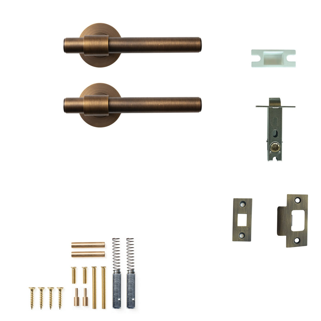Belgravia Plain Lever Passage Set Bronze