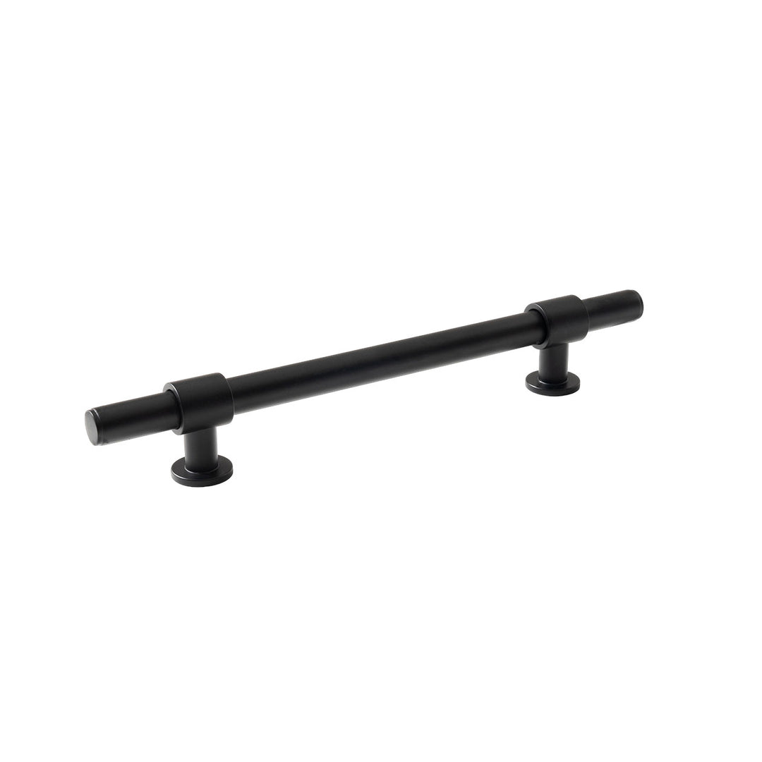 Belgravia Plain Solid Brass Bar Pull Matt Black 160mm