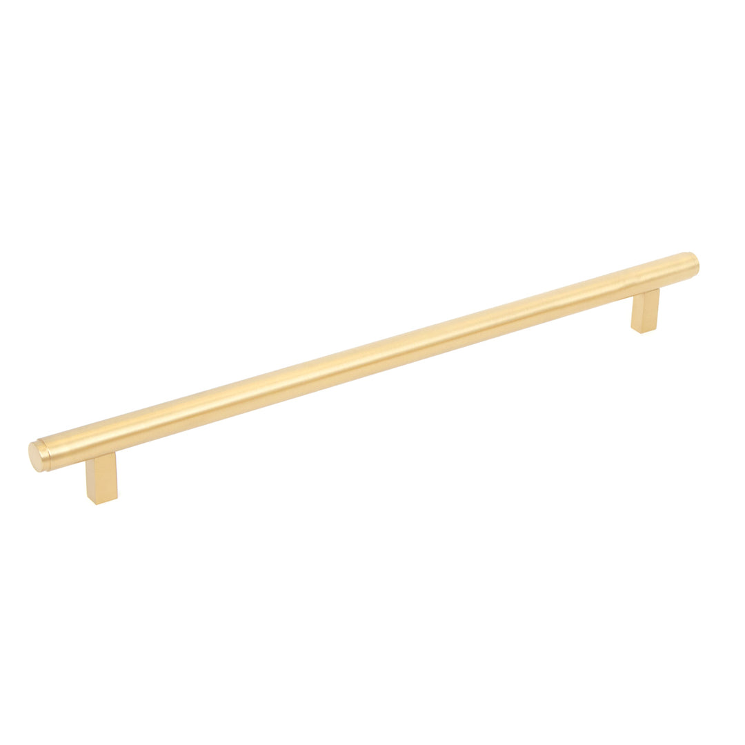 Bellevue Solid Brass Plain Appliance Pull Brushed Satin Brass 416mm