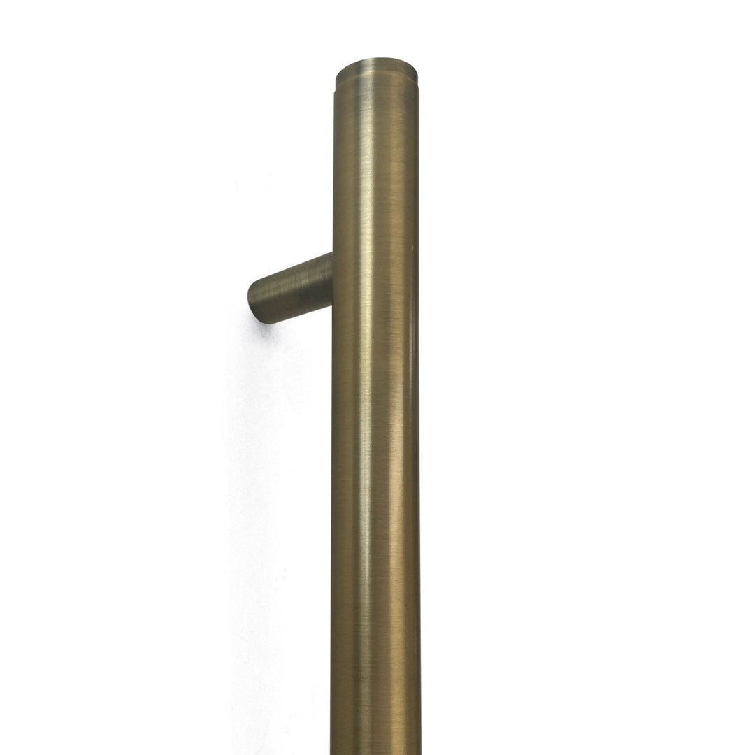 Bellevue Plain Entry Pull Handle Dark Brushed Brass