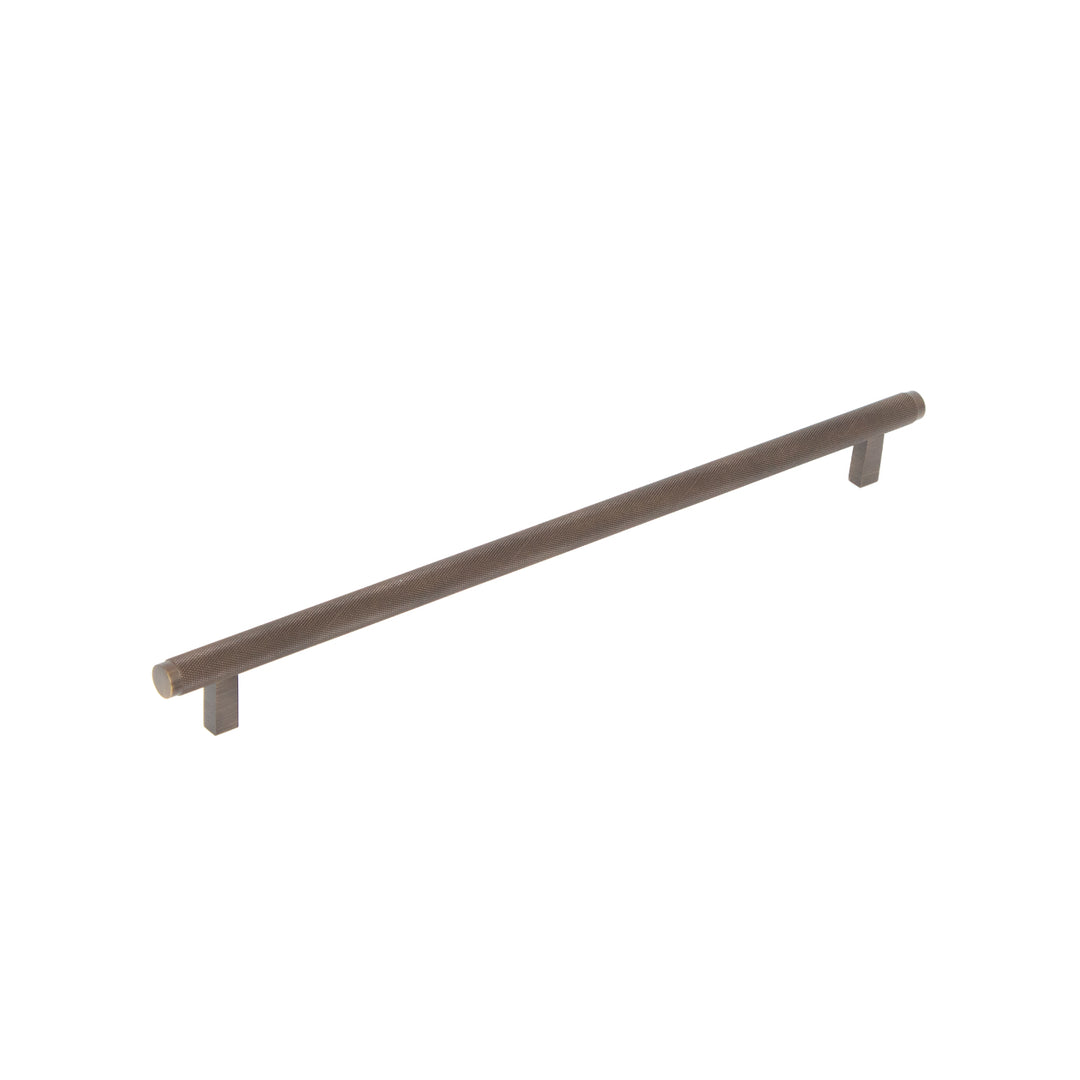 Bellevue Solid Brass Knurled Bar Pull Bronze 320mm