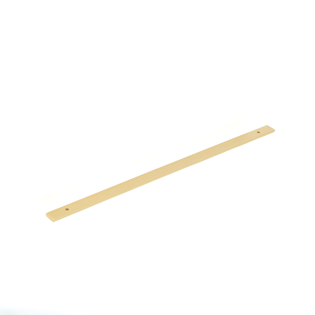 Bellevue Solid Brass Plain Backplate Brushed Satin Brass 320mm