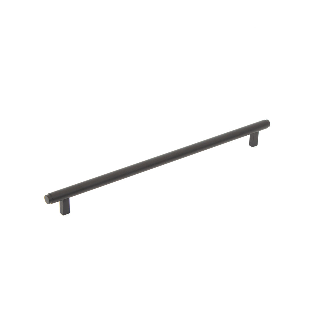 Bellevue Solid Brass Plain Bar Pull Matt Black 320mm