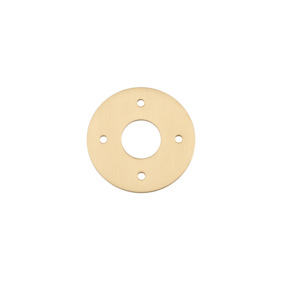 Adaptor Plate (Pair) Round Brushed Brass