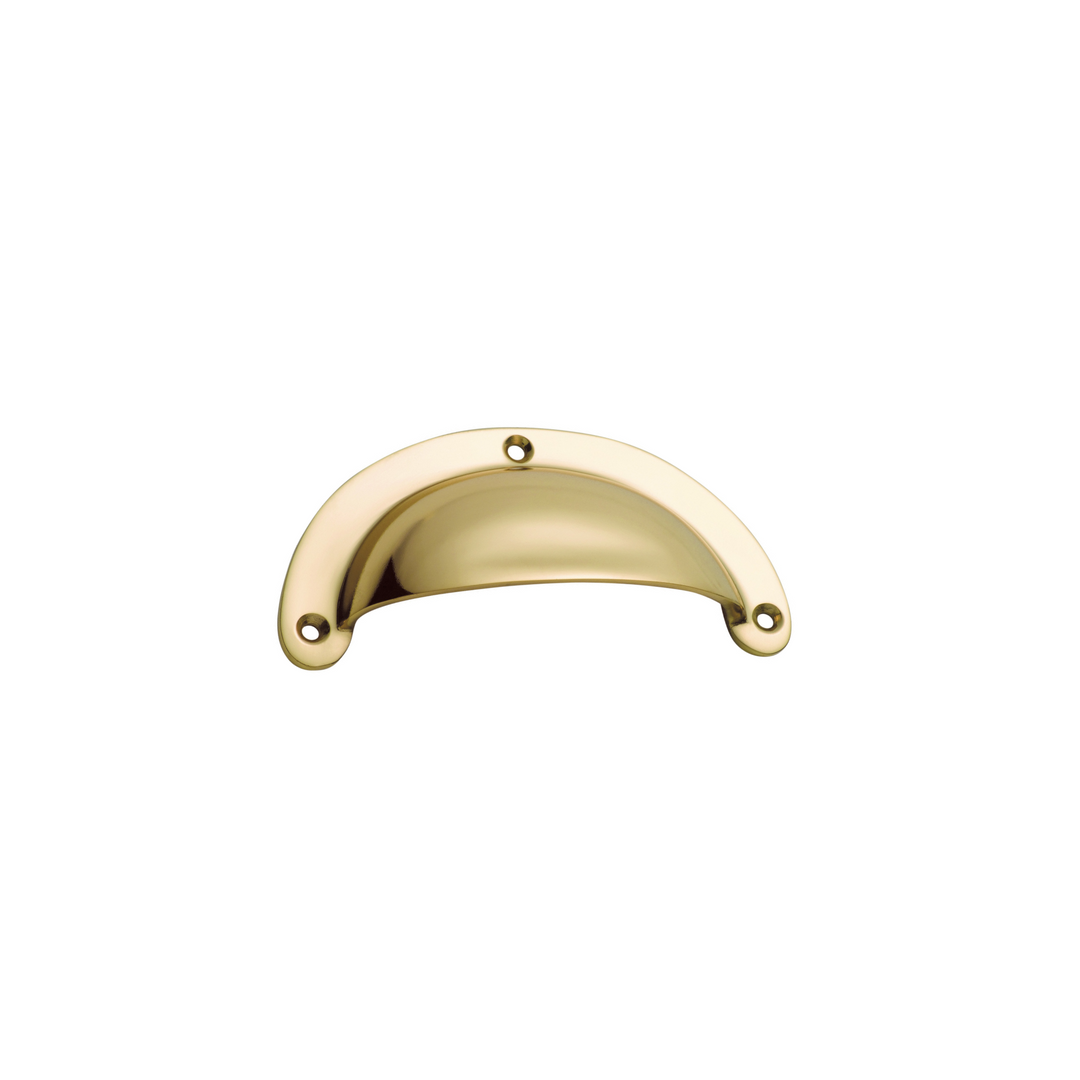 Drawer Pull Plain Large Unlacquered Polished Brass