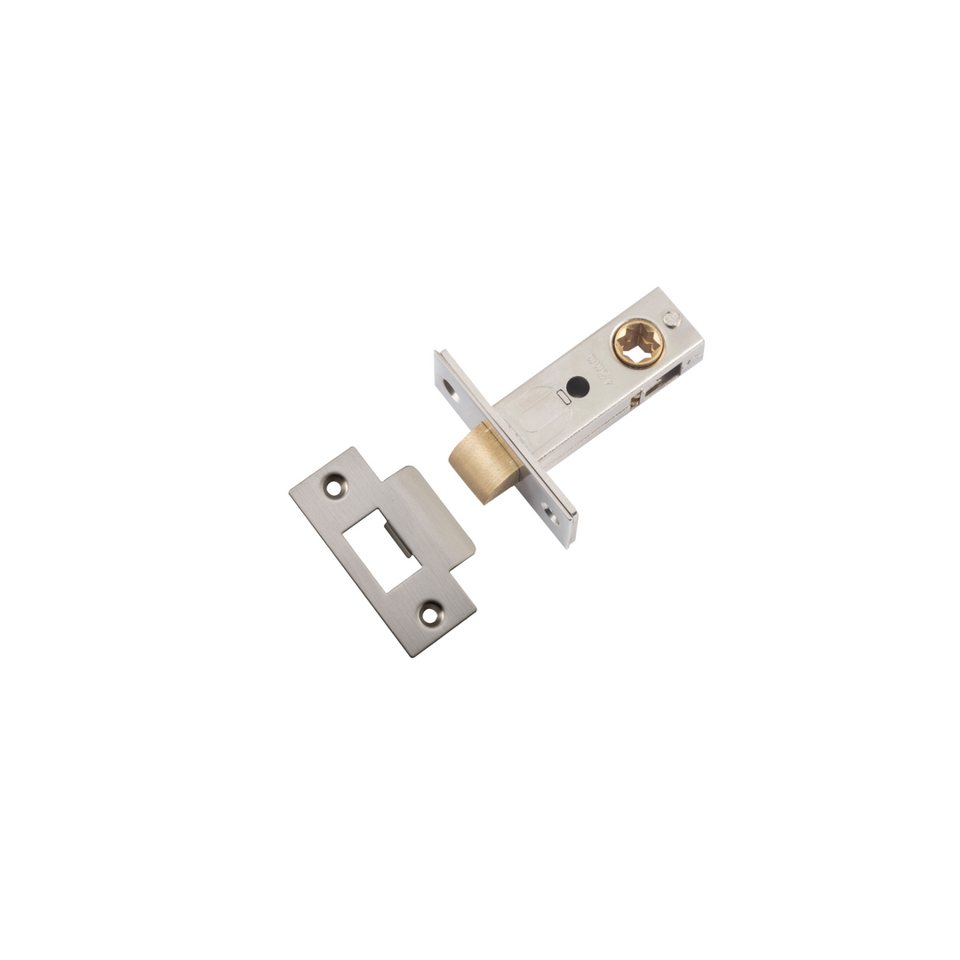 Tube Latch - Split Cam Hard Sprung 'T' Striker Satin Nickel 45mm