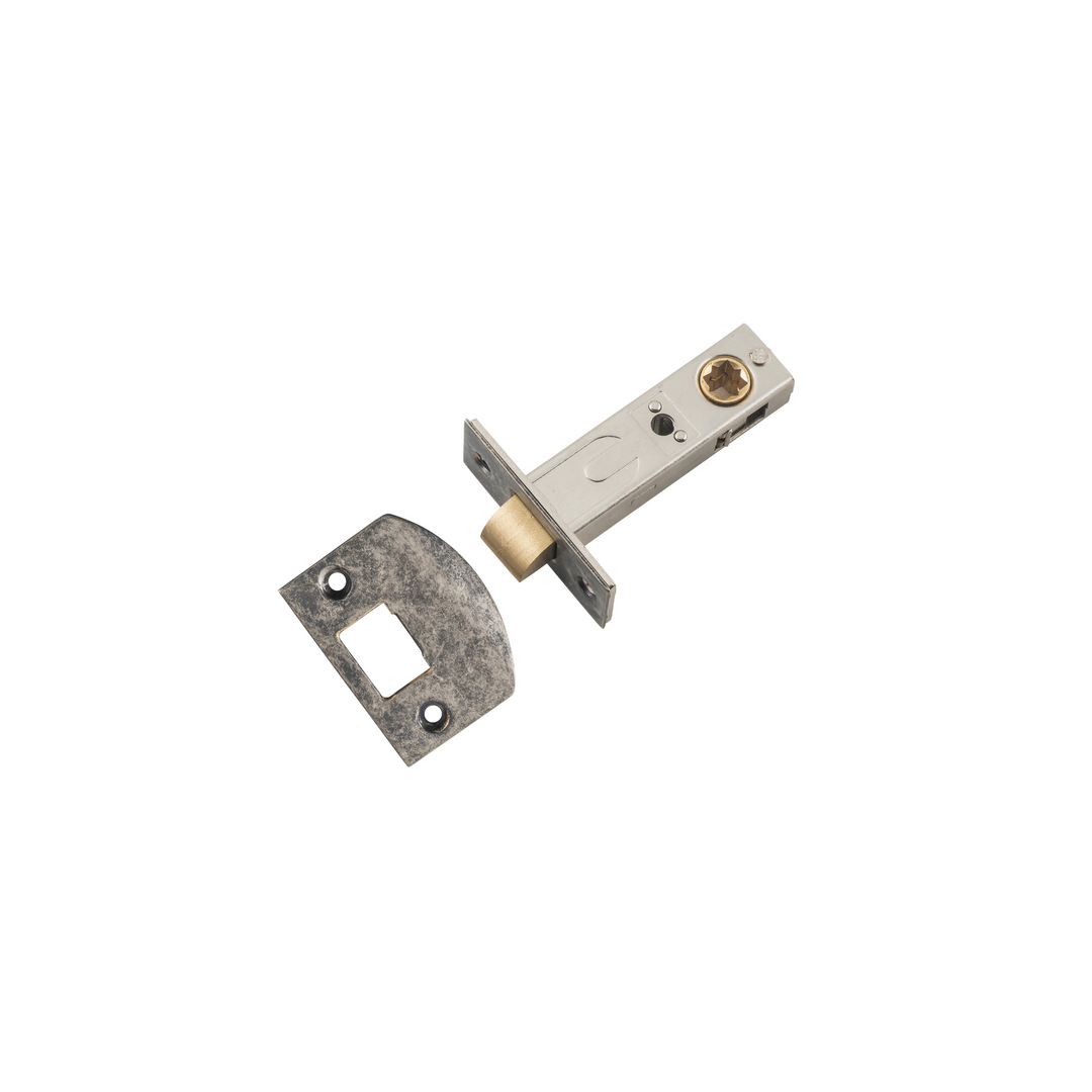 Tube Latch - Split Cam Hard Sprung Rumbled Nickel 60mm