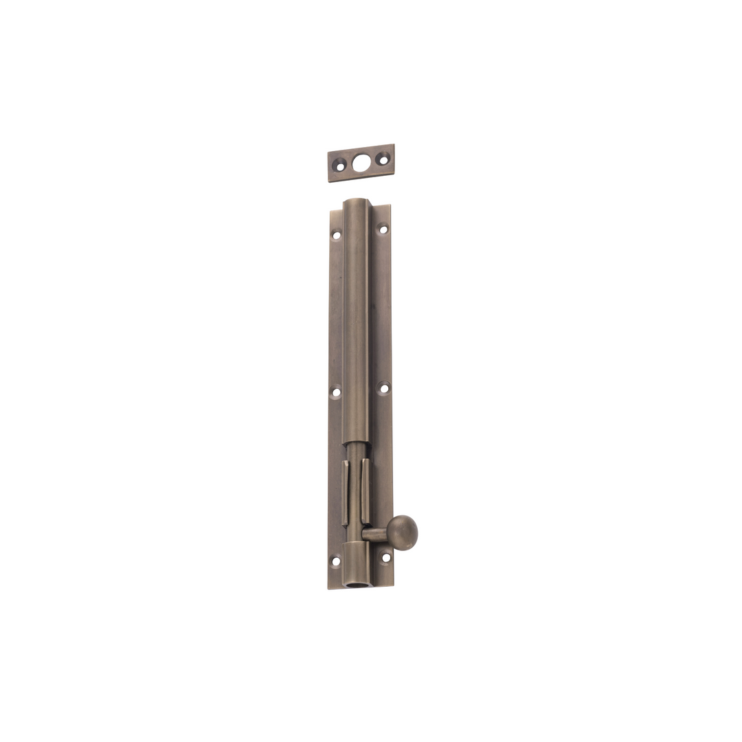 Barrel Bolt - Long Throw Antique Brass