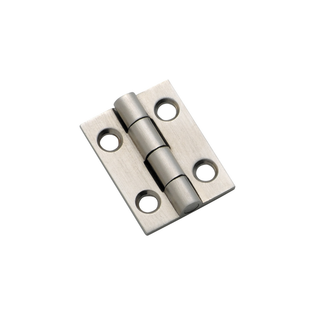 Hinge - Fixed Pin Satin Chrome 25mm x 22mm