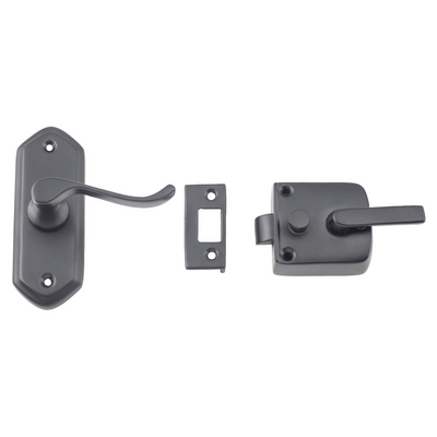 Matt Black Screen Door & Gate Fittings