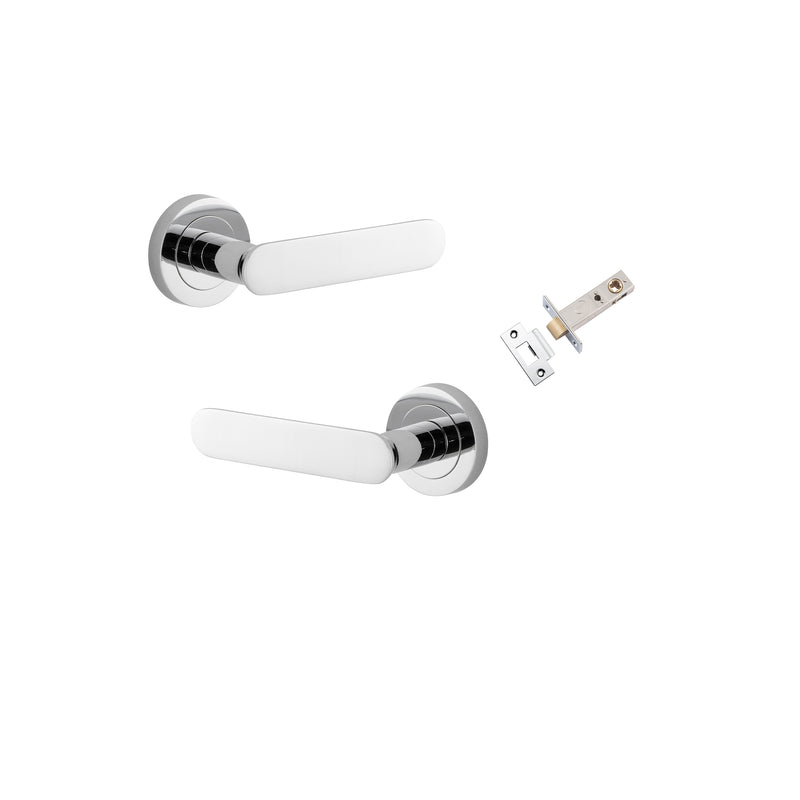 Bronte Lever on Rose Polished Chrome Passage Kit