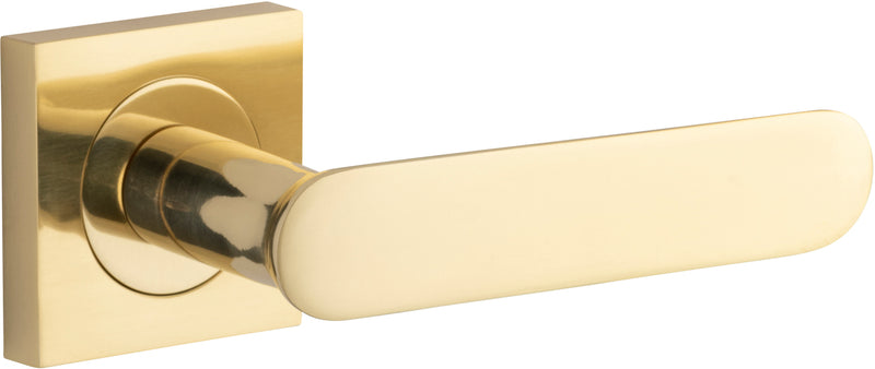 Bronte Lever on Square Rose Polished Brass