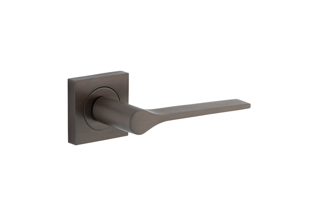 Como Lever on Square Rose Signature Brass
