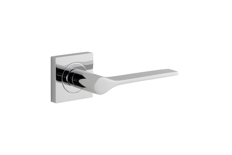 Como Lever on Square Rose Polished Chrome