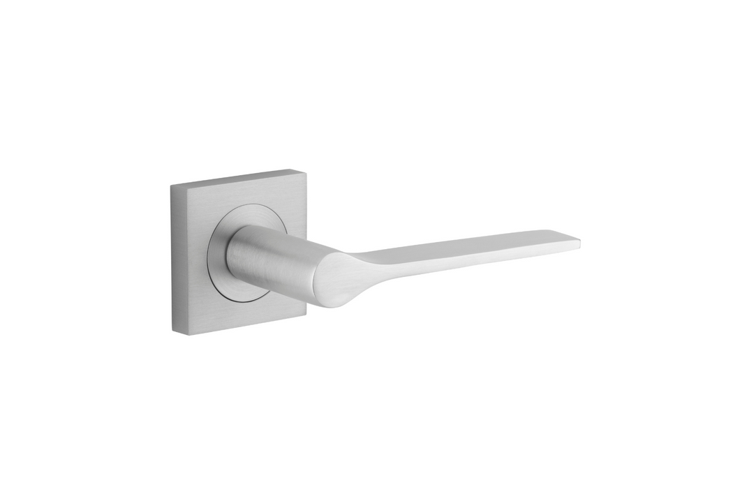 Como Lever on Square Rose Brushed Chrome