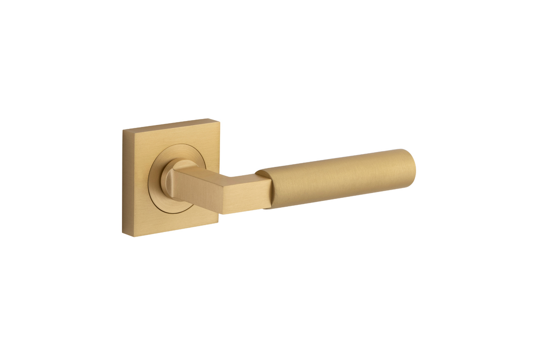 Berlin Lever on Square Rose Brushed Brass