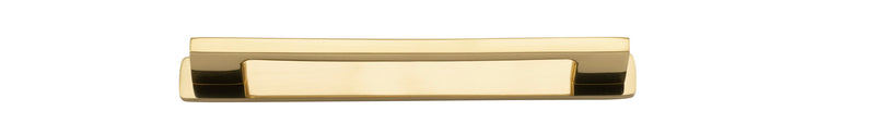 Cali Cabinet Pull with Backplate Polished Brass CTC 160mm