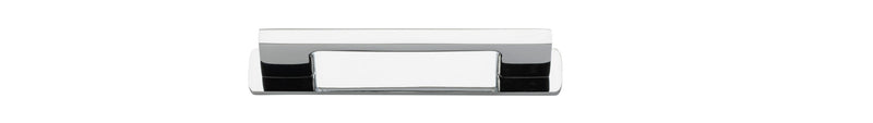 Cali Cabinet Pull with Backplate Polished Chrome CTC 96mm