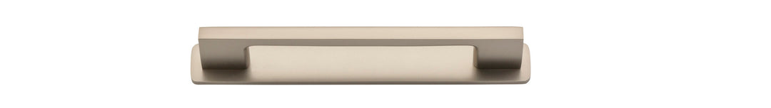 Cali Cabinet Pull with Backplate Satin Nickel CTC 128mm
