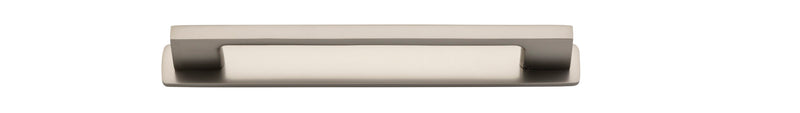 Cali Cabinet Pull with Backplate Satin Nickel CTC 160mm