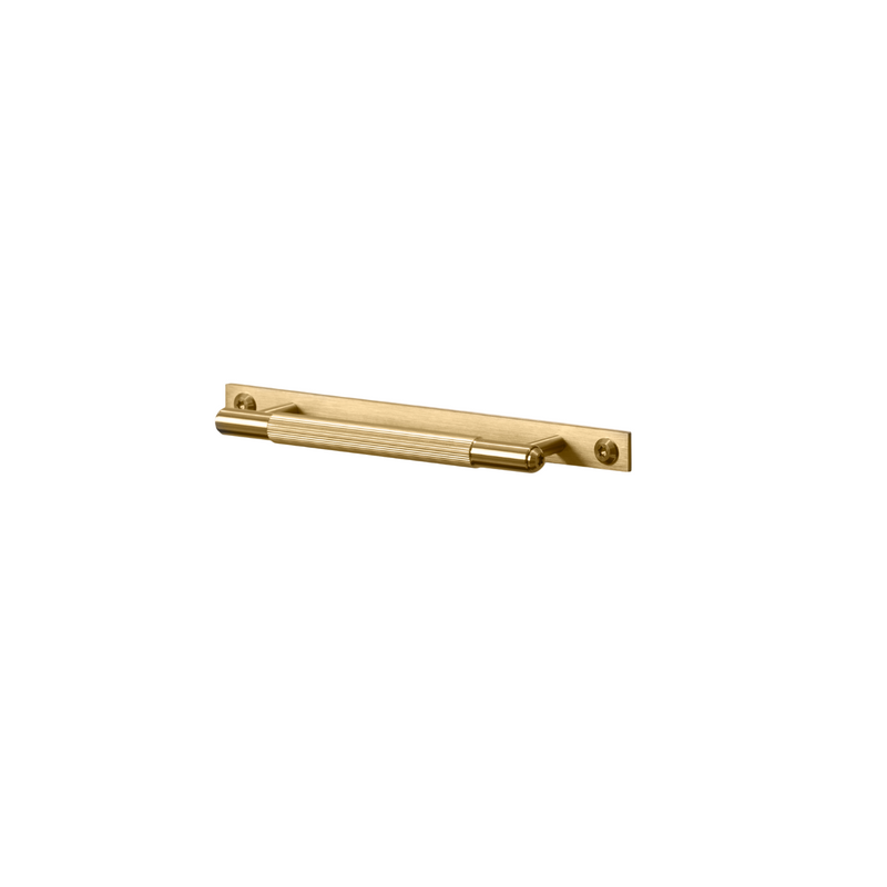 Pull Bar / Plate / Small / Linear / Brass
