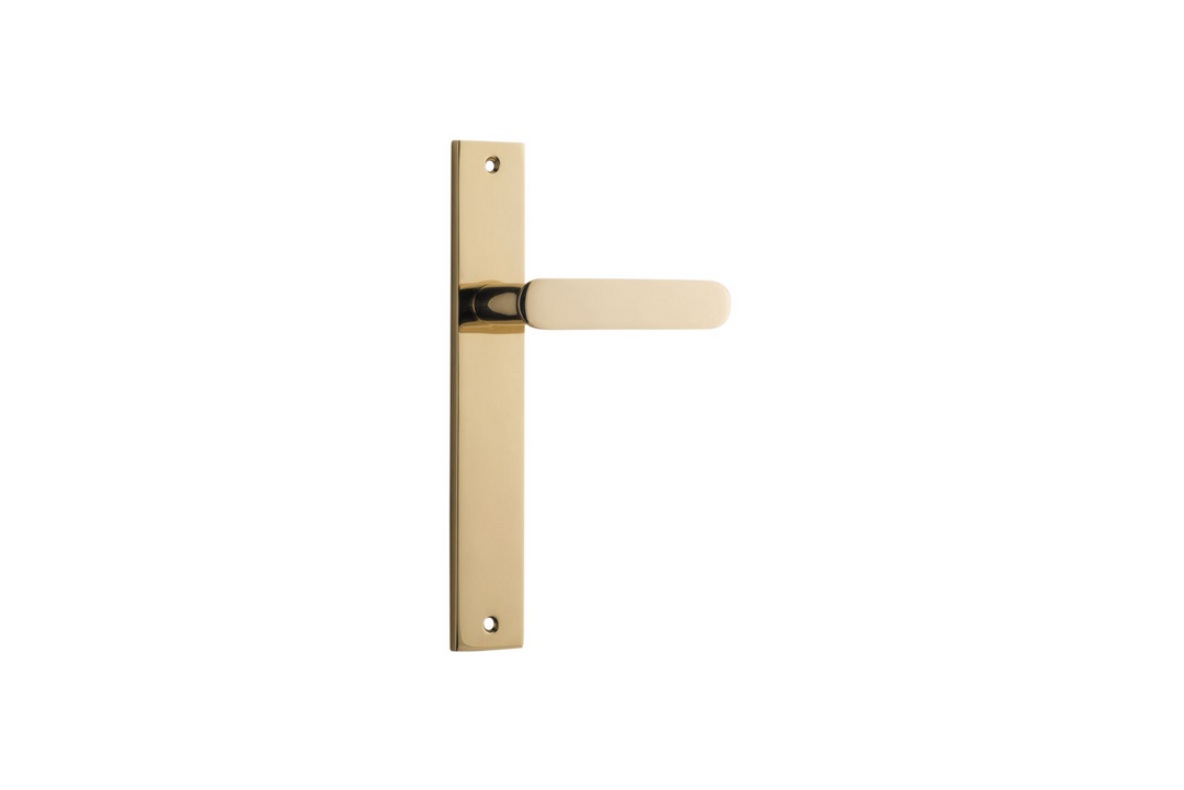 Bronte Lever Rectangular Polished Brass
