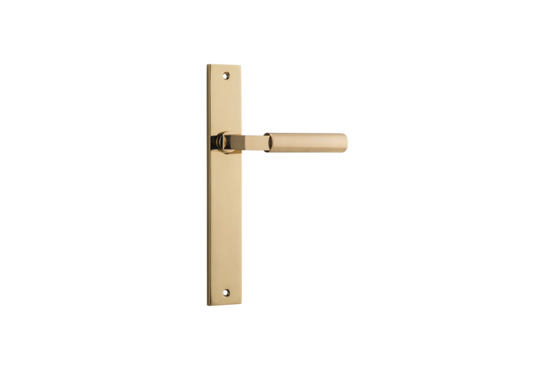 Berlin Lever Rectangular Polished Brass