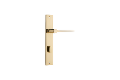 Como Lever Rectangular Polished Brass