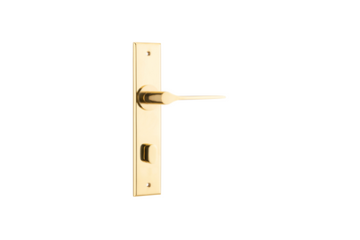 Como Lever Chamfered Polished Brass