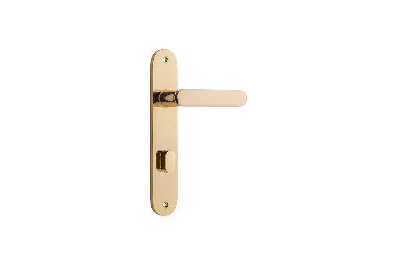 Bronte Lever Oval Polished Brass