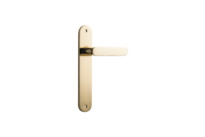 Bronte Lever Oval Polished Brass