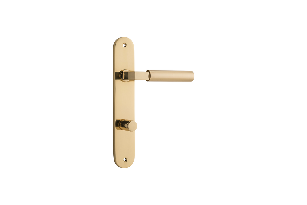Berlin Lever Oval Polished Brass
