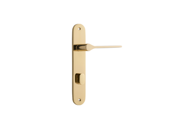 Como Lever Oval Polished Brass