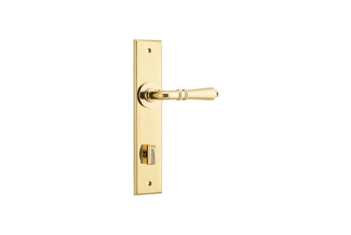 Sarlat Lever Chamfered Polished Brass