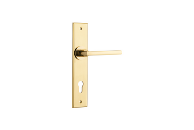 Baltimore Lever Chamfered Polished Brass