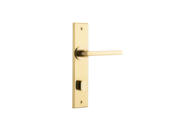 Baltimore Lever Chamfered Polished Brass