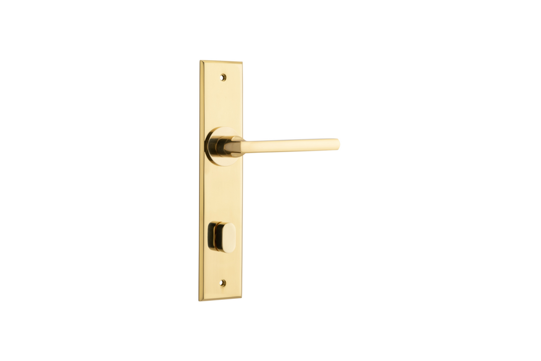 Baltimore Lever Chamfered Polished Brass