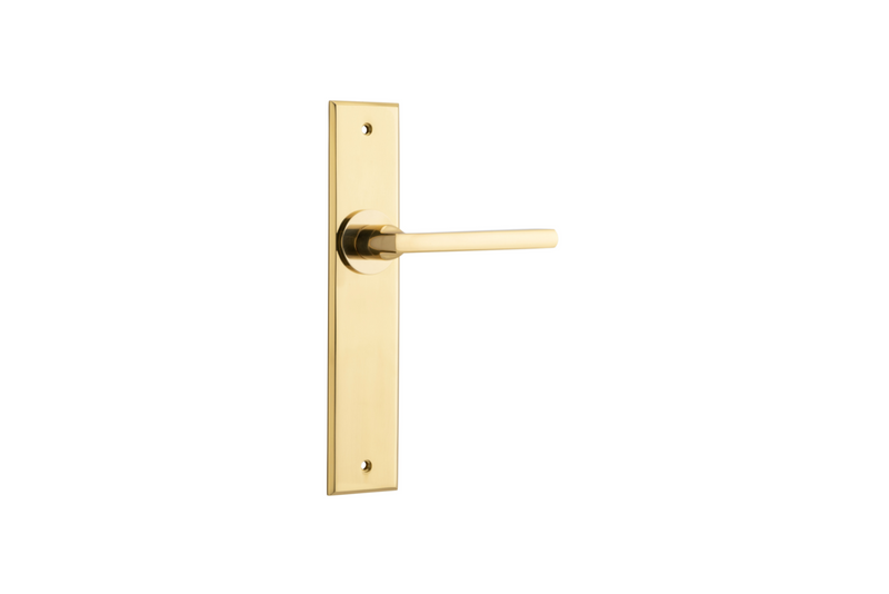 Baltimore Lever Chamfered Polished Brass