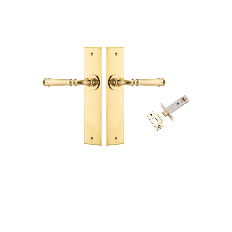 Verona Lever Chamfered Polished Brass Passage Kit