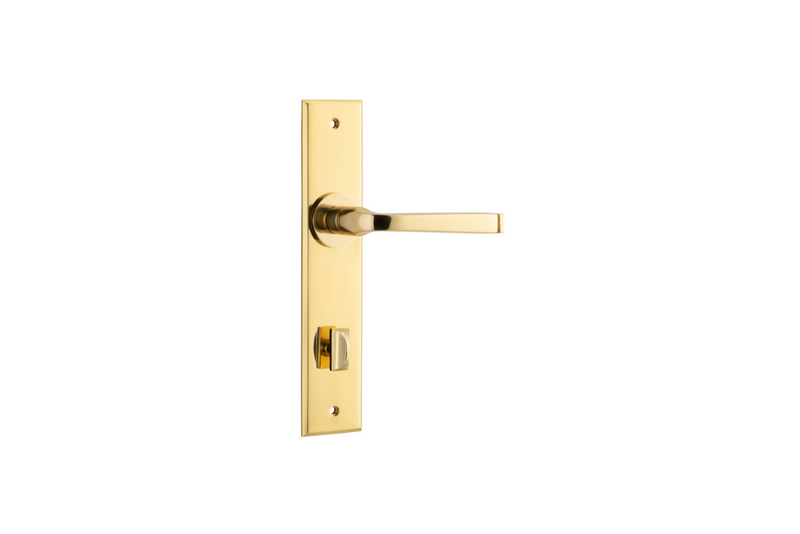 Annecy Lever Chamfered Polished Brass