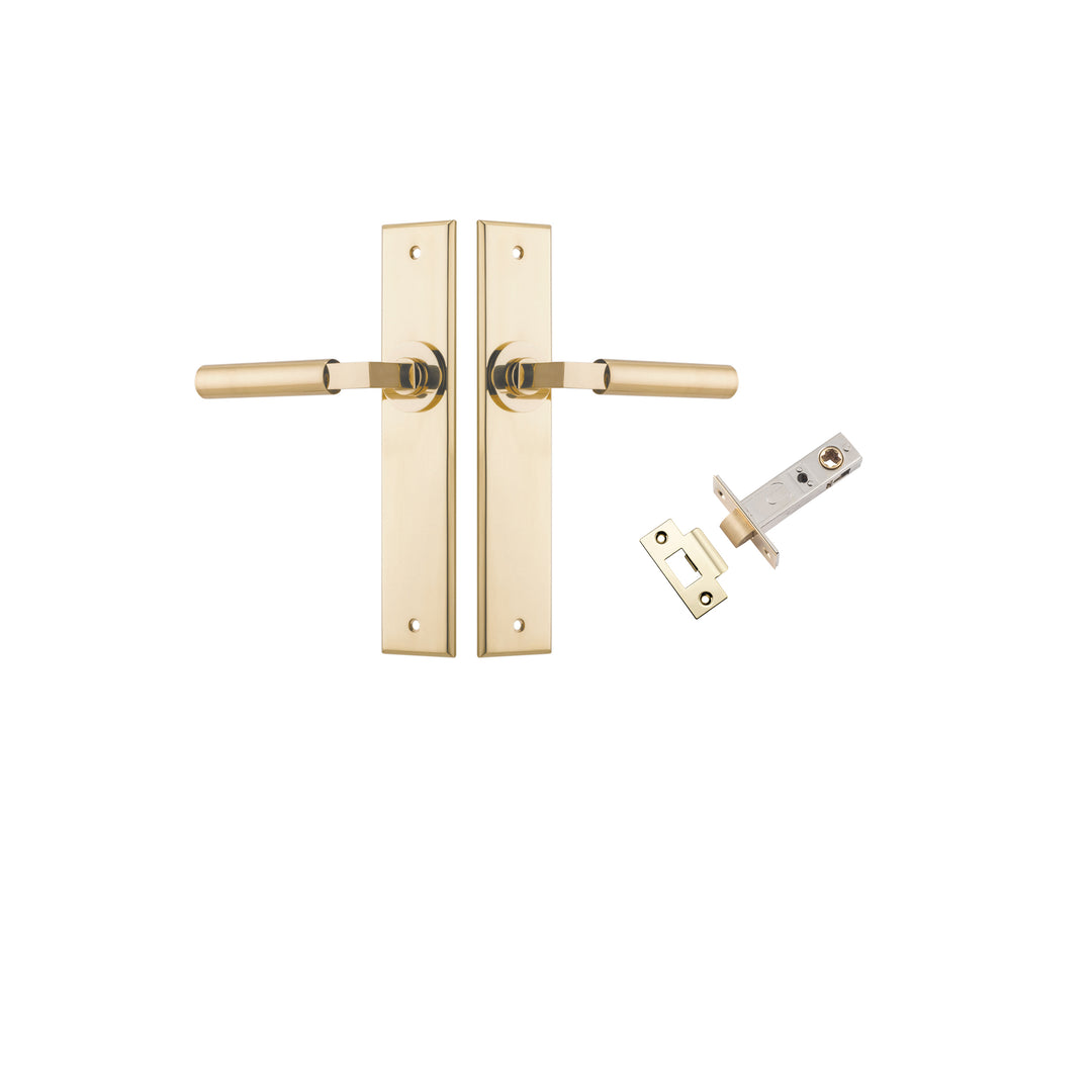 Berlin Lever Chamfered Polished Brass Passage Kit