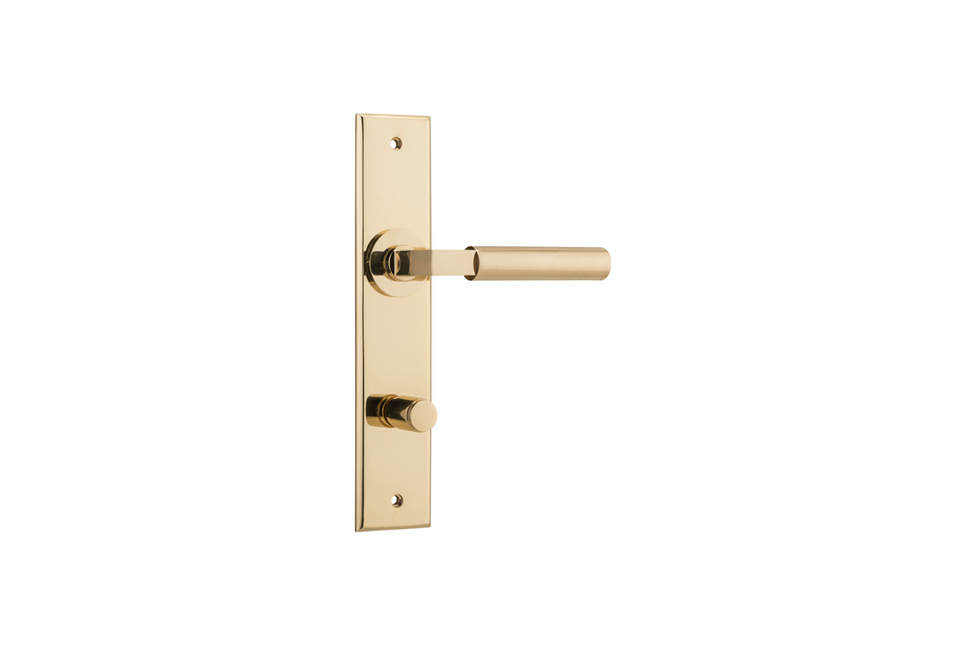 Berlin Lever Chamfered Polished Brass