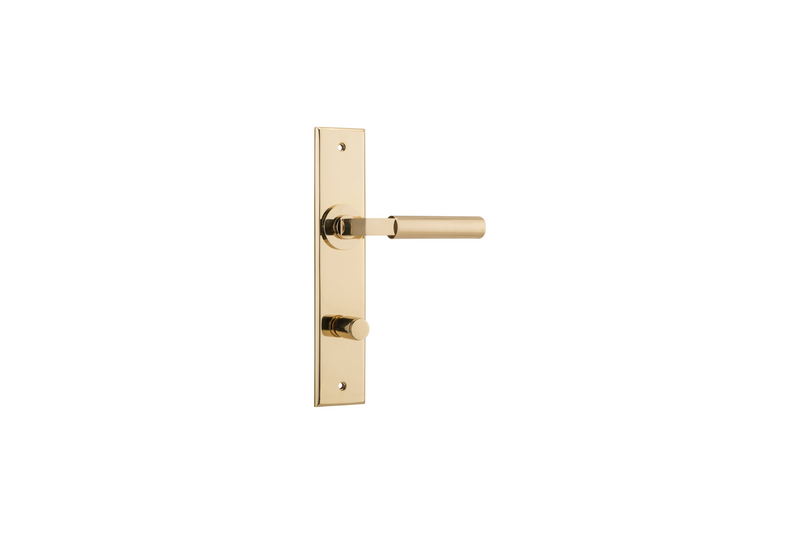 Berlin Lever Chamfered Polished Brass
