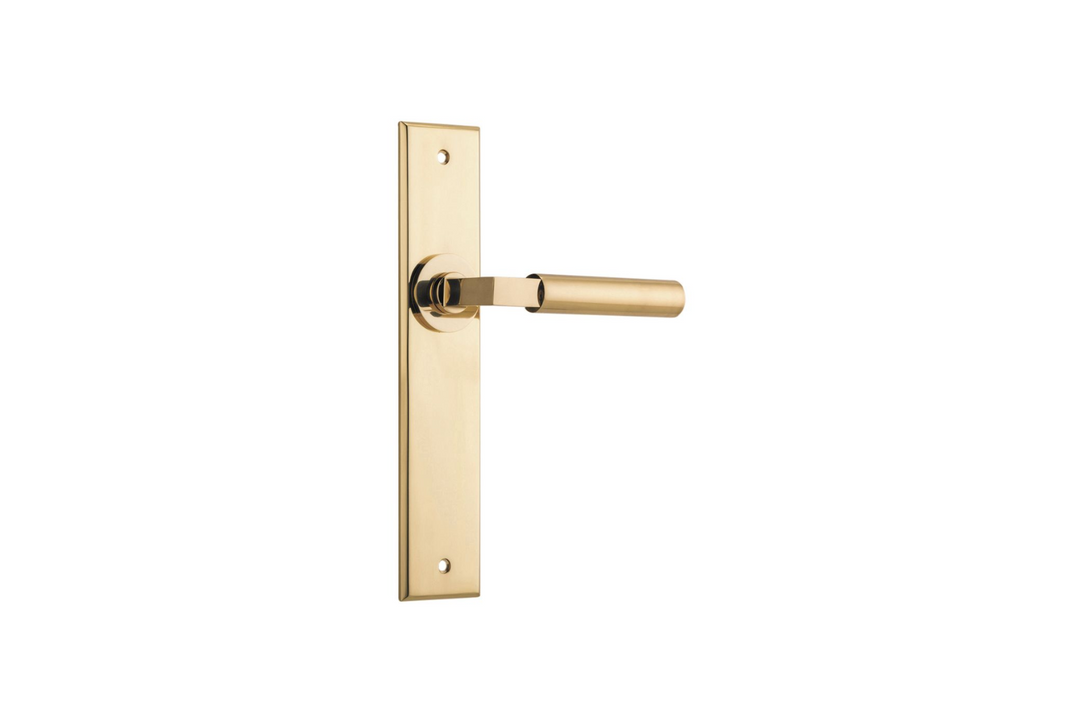 Berlin Lever Chamfered Polished Brass