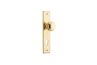 Paddington Knob Chamfered Polished Brass